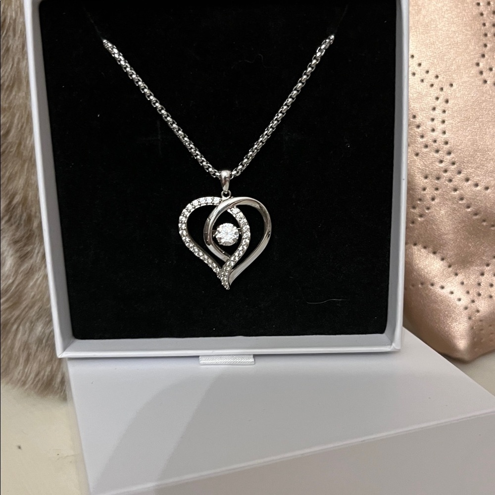 Timeless Silver Heart Pendant Necklace.